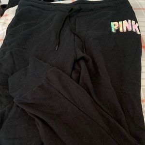 Pink jogger pants